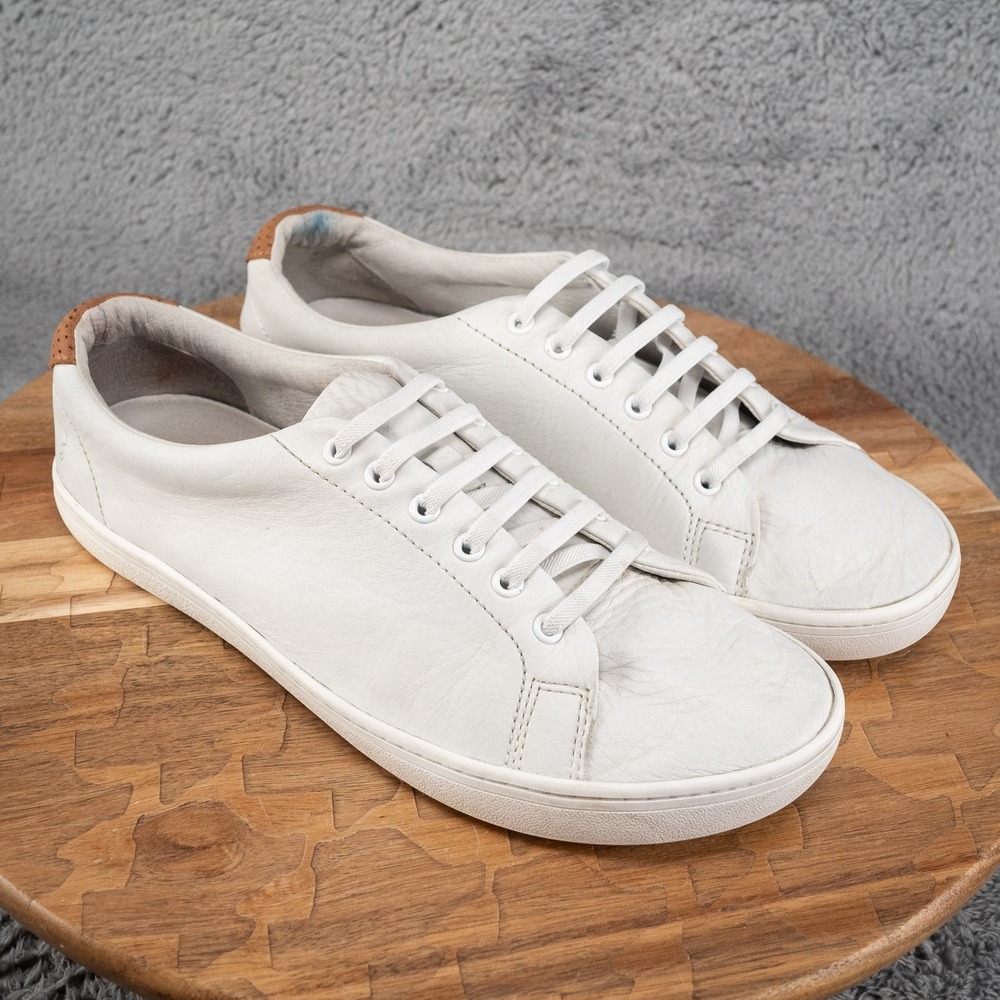 Birchbury Bramford Men's Leather Lace-Up Sneakers White US 9 EU 41